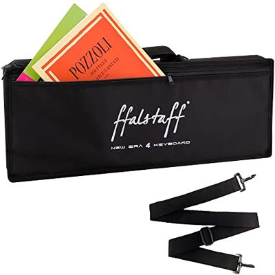 ffalstaff Halfstijve tas 65 x 23 x 7 met 10 mm bekleding, aanbevolen voor toetsenbord CASIO SA46/47/76/77/78 Mini Synth Controller zeer hoogwaardige afwerking Italiaans design, zwart., 65x23x7 cm ffalstaff Halfstijve tas 65 x 23 x 7 met 10 mm bekleding, aanbevolen voor toetsenbord CASIO SA46/47/76/77/78 Mini Synth Controller zeer hoogwaardige afwerking Italiaans design, zwart., 65x23x7 cm