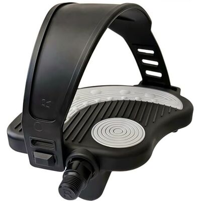 YBEKI 1 paar hoogwaardige hometrainer pedalen met riemen spindel 9/16 inch (14,3 mm) en 1/2 inch (12,7 mm) universele compatibiliteit met Peloton, Schwinnn, Kettler, Christopeit YBEKI 1 paar hoogwaardige hometrainer pedalen met riemen spindel 9/16 inch (14,3 mm) en 1/2 inch (12,7 mm) universele compatibiliteit met Peloton, Schwinnn, Kettler, Christopeit