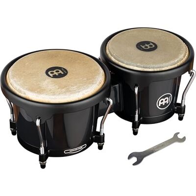 Meinl Percussion Meinl Bongo 6 1/2" / 7 1/2" zwart 2 handtrommels 16,5 en 19 cm, stemsleutel inbegrepen, ABS-kunststof Meinl Percussion Meinl Bongo 6 1/2" / 7 1/2" zwart 2 handtrommels 16,5 en 19 cm, stemsleutel inbegrepen, ABS-kunststof