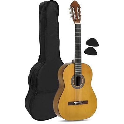 Juan Miguel Navarrez Navarrez NV11 klassieke gitaar 4/4 bruin incl. Gig Bag, plectrums Juan Miguel Navarrez Navarrez NV11 klassieke gitaar 4/4 bruin incl. Gig Bag, plectrums