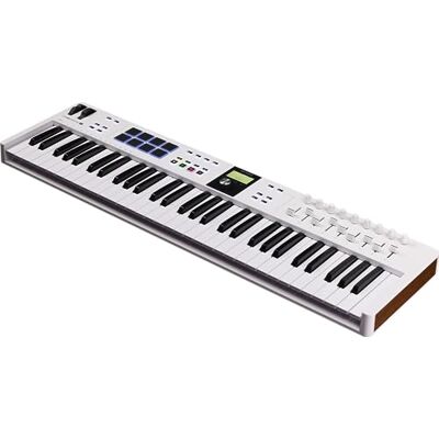 Arturia KeyLab Essential 61 mk3 MIDI-controllertoetsenbord voor muziekproductie 61 toetsen, 9 encoders, 9 faders, 1 modulatiewiel, 1 pitch bendwiel, 8 pads wit Arturia KeyLab Essential 61 mk3 MIDI-controllertoetsenbord voor muziekproductie 61 toetsen, 9 encoders, 9 faders, 1 modulatiewiel, 1 pitch bendwiel, 8 pads wit