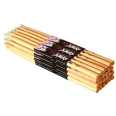 On-Stage On Stage Maple 5B Drumsticks met olijven van nylon, 12 paar On-Stage On Stage Maple 5B Drumsticks met olijven van nylon, 12 paar