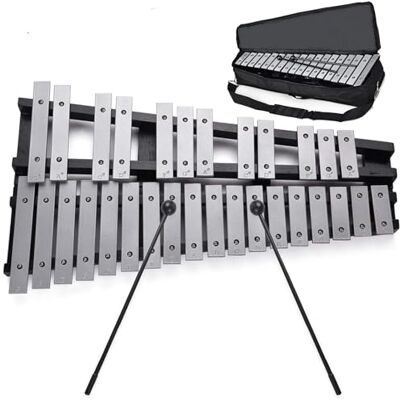 Btuty Xylophone Glockenspiel 30 noten houten frame opvouwbaar aluminium balken percussie muziekinstrument cadeau met draagtas Btuty Xylophone Glockenspiel 30 noten houten frame opvouwbaar aluminium balken percussie muziekinstrument cadeau met draagtas