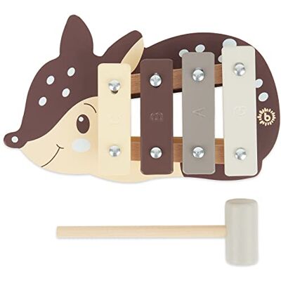 BIECO Xylofoon voor kinderen, hertenvorm, muziekinstrumenten voor kinderen vanaf 1 jaar, schattig muziekspeelgoed voor baby's, klokkenspel met hamer, xylofoon 1 jaar, instrumenten BIECO Xylofoon voor kinderen, hertenvorm, muziekinstrumenten voor kinderen vanaf 1 jaar, schattig muziekspeelgoed voor baby's, klokkenspel met hamer, xylofoon 1 jaar, instrumenten