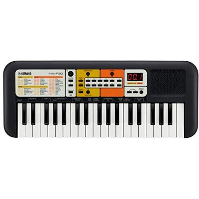 Yamaha PSS-F30 draagbaar en lichtgewicht kindertoetsenbord, 120 ingebouwde stemmen en 30 liedjes met slimme afstemmingsfunctie, leuk leerinstrument, in zwart. Yamaha PSS-F30 draagbaar en lichtgewicht kindertoetsenbord, 120 ingebouwde stemmen en 30 liedjes met slimme afstemmingsfunctie, leuk leerinstrument, in zwart.