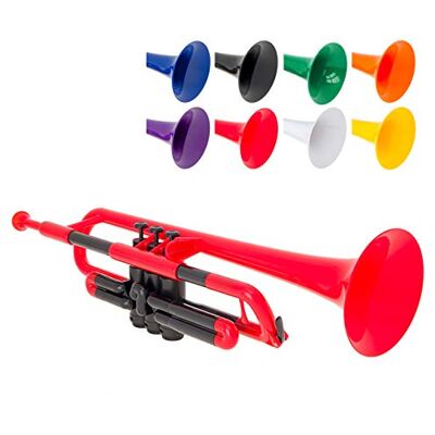 PINSTRUMENTS pTrumpet PTRUMPET1R Trompet van kunststof, rood PINSTRUMENTS pTrumpet PTRUMPET1R Trompet van kunststof, rood