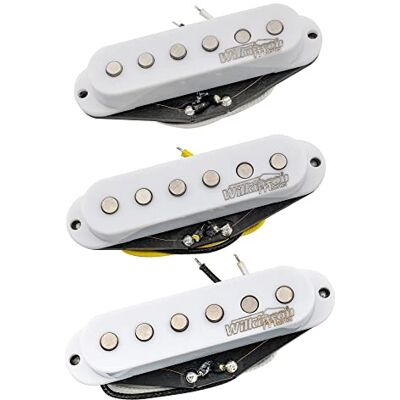 Musiclily Wilkinson Serie M High Output Alnico 5 set pickups single coil wit Voor elektrische gitaar type Strat Musiclily Wilkinson Serie M High Output Alnico 5 set pickups single coil wit Voor elektrische gitaar type Strat