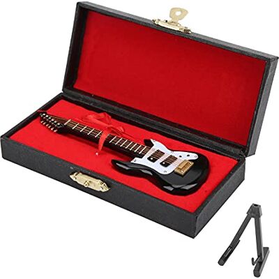 Tomotato Mini elektrische gitaar van hout met standaard en opbergdoos Tomotato Mini elektrische gitaar van hout met standaard en opbergdoos