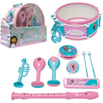 Lexibook , Gabby's poppenhuis, set van 7 muziekinstrumenten (Tamburo, Maracas, Nacca, Harmonica, fluit, trompet), roze/blauw, K360GDHLXB Lexibook , Gabby's poppenhuis, set van 7 muziekinstrumenten (Tamburo, Maracas, Nacca, Harmonica, fluit, trompet), roze/blauw, K360GDHLXB
