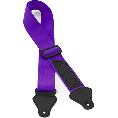 Tiger UAC4-PU riem voor sopraan, concert, tenor- en bariton-ukelele, violet, Paars. Tiger UAC4-PU riem voor sopraan, concert, tenor- en bariton-ukelele, violet, Paars.