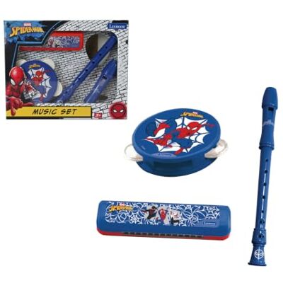 Lexibook , Spider-Man, Ensemble musical, 3 instruments, Bleu, KLC9SPLXB Ensemble musical 3 pièces avec tambourin, harmonica et flûte à bec pour développer rythme, créativité et musicalité. Lexibook , Spider-Man, Ensemble musical, 3 instruments, Bleu, KLC9SPLXB Ensemble musical 3 pièces avec tambourin, harmonica et flûte à bec pour développer rythme, créativité et musicalité.