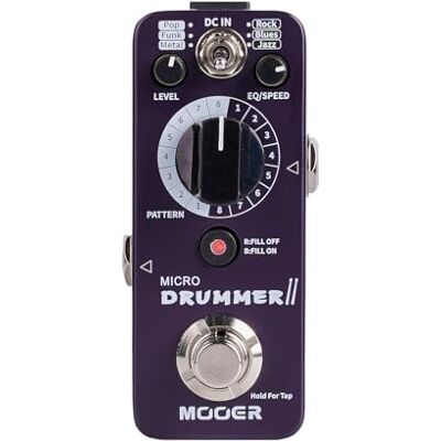 MOOER Micro Drummer II Drummachine Pedaal MOOER Micro Drummer II Drummachine Pedaal