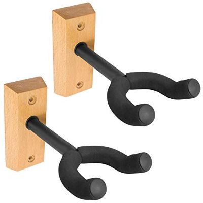 Tiger 2 wandhouders voor ukelele van hout Tiger 2 wandhouders voor ukelele van hout