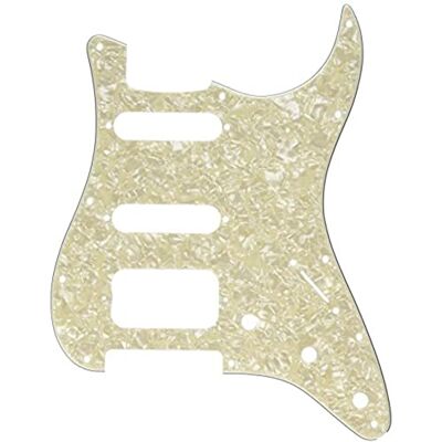 Fender 099-1338-000 Lone Star Stratocaster Pickguard HSS White Pearl Pickguard Fender 099-1338-000 Lone Star Stratocaster Pickguard HSS White Pearl Pickguard