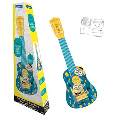 Lexibook , Ik, lelijk en gemeen Minions, Mijn eerste gitaar voor kinderen, 6 nylon snaren, 53,3 cm lang, inclusief gids, blauw/geel, K200DESLXB Lexibook , Ik, lelijk en gemeen Minions, Mijn eerste gitaar voor kinderen, 6 nylon snaren, 53,3 cm lang, inclusief gids, blauw/geel, K200DESLXB