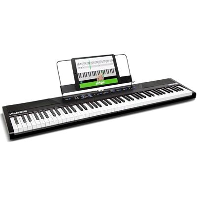 Alesis RECITAL digitale piano 88 halfgewogen toetsen met geïntegreerde luidsprekers en gratis cursussen Haut-Parleurs 20W, 5 Sons, Modes Split/Layer, Réponse Tactile Réglable, Cours de Piano, pour Débutants Alesis RECITAL digitale piano 88 halfgewogen toetsen met geïntegreerde luidsprekers en gratis cursussen Haut-Parleurs 20W, 5 Sons, Modes Split/Layer, Réponse Tactile Réglable, Cours de Piano, pour Débutants