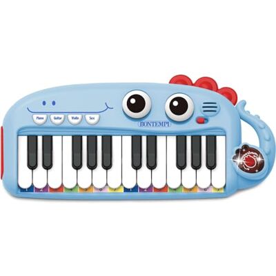 Bontempi PlayKeys: 24 toetsen speelgoedtoetsenbord voor kleine muzikanten, blauw, 300 x 140 x 40 mm Bontempi PlayKeys: 24 toetsen speelgoedtoetsenbord voor kleine muzikanten, blauw, 300 x 140 x 40 mm