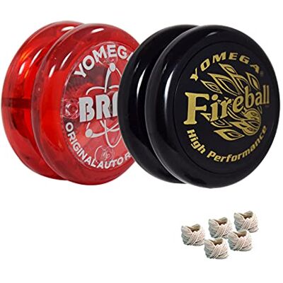 Yomega 2 legendarische spinners The Original Yoyo with A Brain and Fireball Transaxle Yo-Yo. Beginner, Intermediate and Pro Level String Trick Play. Inclusief 5 extra snaren Yomega 2 legendarische spinners The Original Yoyo with A Brain and Fireball Transaxle Yo-Yo. Beginner, Intermediate and Pro Level String Trick Play. Inclusief 5 extra snaren