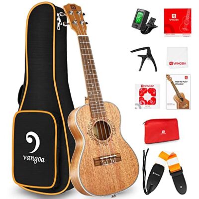 Vangoa Tenor Ukelele 26 Inch Massief Mahonie Hawaii Akoestische Ukelele met Beginner Kits Vangoa Tenor Ukelele 26 Inch Massief Mahonie Hawaii Akoestische Ukelele met Beginner Kits