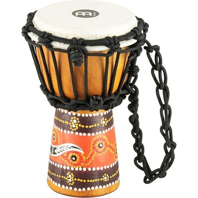 Meinl Percussion MeinlHDJ5-XXS Percussion Headliner Series Mini djembe, snarig gespannen hout, 11,4 cm diameter Meinl Percussion MeinlHDJ5-XXS Percussion Headliner Series Mini djembe, snarig gespannen hout, 11,4 cm diameter