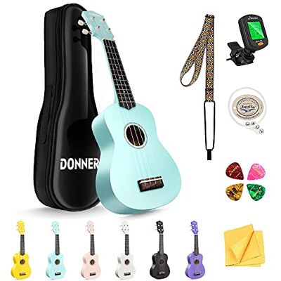 Donner DMU-01 Sopraanukelele voor beginners met gratis online lestas, riem, stemapparaat, plectrum en lockpicking doek, 53,3 cm, macaron groen Donner DMU-01 Sopraanukelele voor beginners met gratis online lestas, riem, stemapparaat, plectrum en lockpicking doek, 53,3 cm, macaron groen