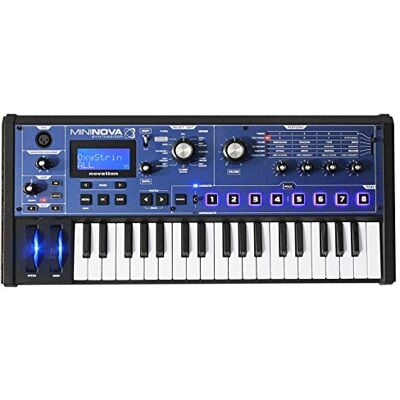 Novation MININOVA 37 Note synthesizer keyboard with vocoder USB, 37 mini-toetsen, analoge modellering, 18-stemmige polyfonie, vocoder, 256 voorinstellingen, 5 spraakeffecten Novation MININOVA 37 Note synthesizer keyboard with vocoder USB, 37 mini-toetsen, analoge modellering, 18-stemmige polyfonie, vocoder, 256 voorinstellingen, 5 spraakeffecten