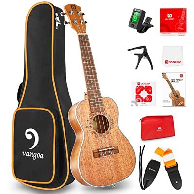 Vangoa Concert ukelele mahonie 53 cm professioneel Hawaii beginnersset Vangoa Concert ukelele mahonie 53 cm professioneel Hawaii beginnersset