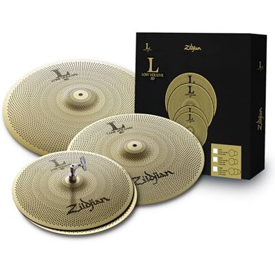 Zildjian L80 Series Low Volume 3 Cymbal Box Set 14 inch Hi-Hats, 16" Crash, 18" Crash/Ride Zildjian L80 Series Low Volume 3 Cymbal Box Set 14 inch Hi-Hats, 16" Crash, 18" Crash/Ride
