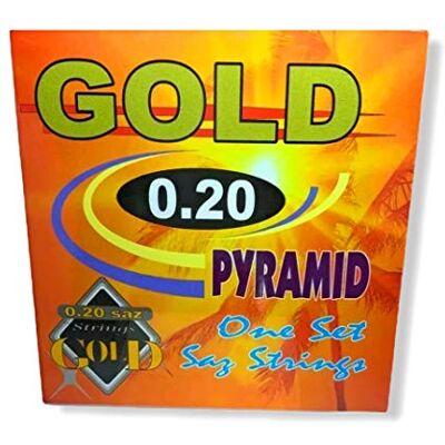 Gold 999,9 Saz Tel 0,20 Uzun Sap Piramide Goud Tel Snaren Baglama Stings Gold 999,9 Saz Tel 0,20 Uzun Sap Piramide Goud Tel Snaren Baglama Stings