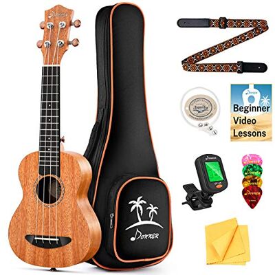 Donner Natuurlijke tenor mahonie ukelele Donner Natuurlijke tenor mahonie ukelele