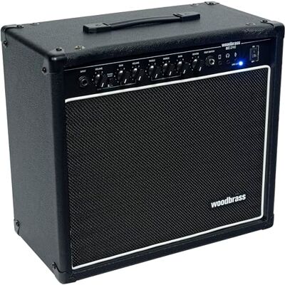 WOODBRASS GE1040 Combo Elektrische Gitaarversterker 40W Ideaal voor Beginners en Amateur Gitarist Veelzijdig, Reverb, Hoofdtelefoonaansluiting: Perfect om thuis of op het podium te spelen WOODBRASS GE1040 Combo Elektrische Gitaarversterker 40W Ideaal voor Beginners en Amateur Gitarist Veelzijdig, Reverb, Hoofdtelefoonaansluiting: Perfect om thuis of op het podium te spelen
