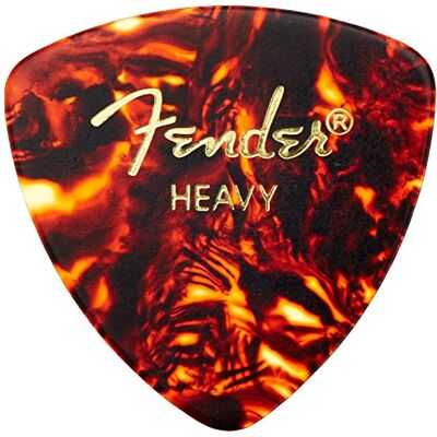 Fender 72 stuks klassieke plectrums van celluloid, vorm 346, schildpad, zwaar, Fender 72 stuks klassieke plectrums van celluloid, vorm 346, schildpad, zwaar,