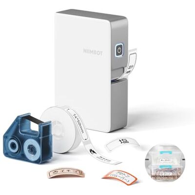 NIIMBOT B18 draagbare labelmachine, draadloze Bluetooth-verbinding, mobiele editie, ondersteunt kleurenafdrukken, mini-stickerprinter voor het labelen van kantoorbestanden, wit NIIMBOT B18 draagbare labelmachine, draadloze Bluetooth-verbinding, mobiele editie, ondersteunt kleurenafdrukken, mini-stickerprinter voor het labelen van kantoorbestanden, wit