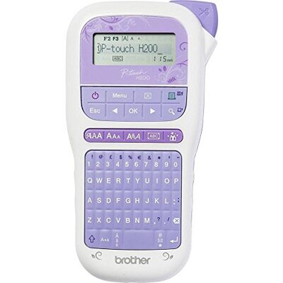 Brother PTH200ZG1 Pt-H200 Labelprinter (Voor Knutsel- En Decoratiebenodigdheden, Voor 3,5 Tot 12 Mm Brede Tze-Letter- En Textielbanden, 30-999 Mm, Wit Brother PTH200ZG1 Pt-H200 Labelprinter (Voor Knutsel- En Decoratiebenodigdheden, Voor 3,5 Tot 12 Mm Brede Tze-Letter- En Textielbanden, 30-999 Mm, Wit