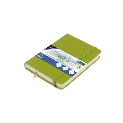 Kangaro Art Schetsboek, A6, limoengroen, hardcover, 80 vellen, 140 g, crèmekleurig papier met elastiek en band Kangaro Art Schetsboek, A6, limoengroen, hardcover, 80 vellen, 140 g, crèmekleurig papier met elastiek en band