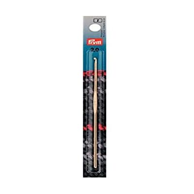 Prym Handmatige wolhaak aluminium 14 cm 2,00 mm zilver Prym Handmatige wolhaak aluminium 14 cm 2,00 mm zilver