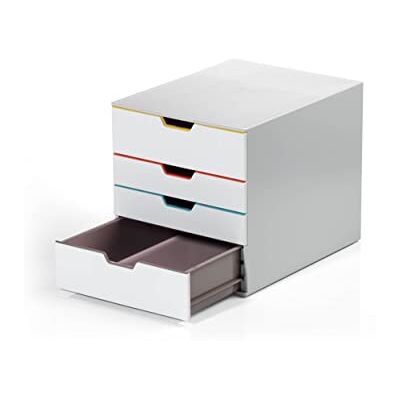 Durable VARICOLOR MIX 4 – archiefmodule met 4 laden – opslag voor kantoor voor documenten in A4-formaat Durable VARICOLOR MIX 4 – archiefmodule met 4 laden – opslag voor kantoor voor documenten in A4-formaat