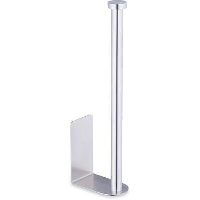 Relaxdays Toiletpapierhouder, zelfklevend, voor 2 rollen, h x b x d: 26 x 4,5 x 7,5 cm, wandtoiletpapierhouder, zilver Relaxdays Toiletpapierhouder, zelfklevend, voor 2 rollen, h x b x d: 26 x 4,5 x 7,5 cm, wandtoiletpapierhouder, zilver