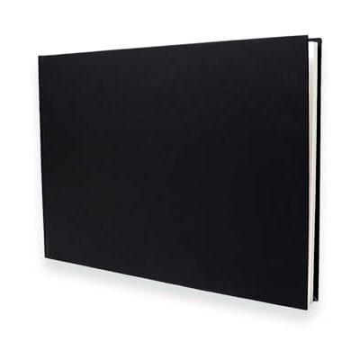 Artway Studio A3 liggend schetsboek, 170 g/m², tekenpapier 40 pagina's (80 zijden) – zwarte hardcover – potlood, houtskool, pastel en inkt – A3 naakt tekenblok Artway Studio A3 liggend schetsboek, 170 g/m², tekenpapier 40 pagina's (80 zijden) – zwarte hardcover – potlood, houtskool, pastel en inkt – A3 naakt tekenblok
