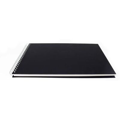 Artway Studio Schetsboek, A3, spiraalbinding, A3, liggend formaat, 60 zijden/30 pagina's multimedia papier, 240 g/m², zwart hardcover schetsboek Artway Studio Schetsboek, A3, spiraalbinding, A3, liggend formaat, 60 zijden/30 pagina's multimedia papier, 240 g/m², zwart hardcover schetsboek