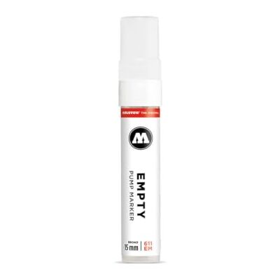 Molotow One4All 611EM lege marker met wigvormige punt, 15 mm Molotow One4All 611EM lege marker met wigvormige punt, 15 mm