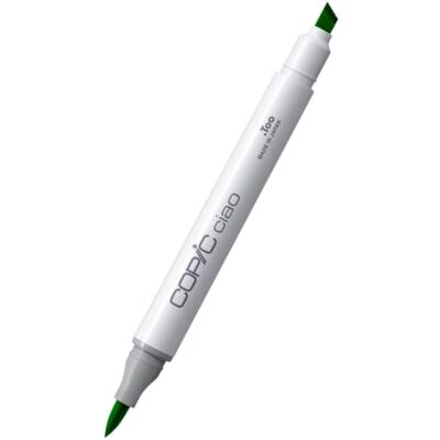 Copic Ciao YG17, Grass Green, Twin Marker met medium brede punt en penseelpunt Copic Ciao YG17, Grass Green, Twin Marker met medium brede punt en penseelpunt