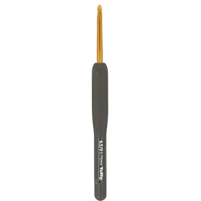 Tulip Etimo Soft Grip haak 3,75 mm zwart goud 1 stuk Tulip Etimo Soft Grip haak 3,75 mm zwart goud 1 stuk