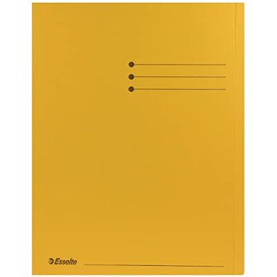 Esselte Cardboard Folder Yellow 180 g/m2 Geel Rugleuning Esselte Cardboard Folder Yellow 180 g/m2 Geel Rugleuning