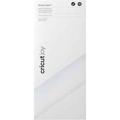 Cricut Joy Smart Label 2010003 verwijderbare zelfklevende vinylfolie, 33 cm, transparant, 4 stuks Cricut Joy Smart Label 2010003 verwijderbare zelfklevende vinylfolie, 33 cm, transparant, 4 stuks