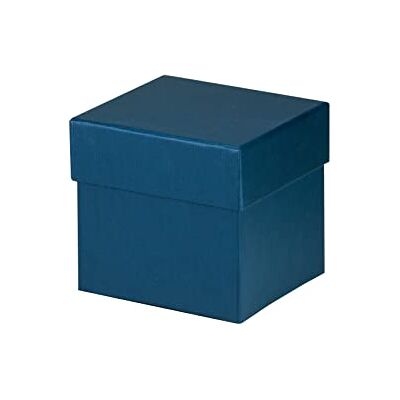 Rössler Papier 13421453901 Boxline Karton, vierkant, marineblauw, 105 x 105 x 105 mm Rössler Papier 13421453901 Boxline Karton, vierkant, marineblauw, 105 x 105 x 105 mm