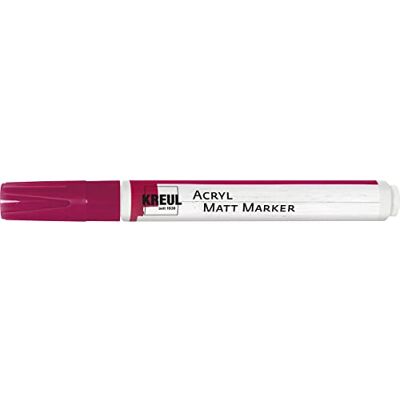 KREUL 46235 acrylmarker mat medium, met ronde punt, ca. 2-4 mm, magenta, mat, permanent acrylverf op waterbasis, voor delicate accenten KREUL 46235 acrylmarker mat medium, met ronde punt, ca. 2-4 mm, magenta, mat, permanent acrylverf op waterbasis, voor delicate accenten