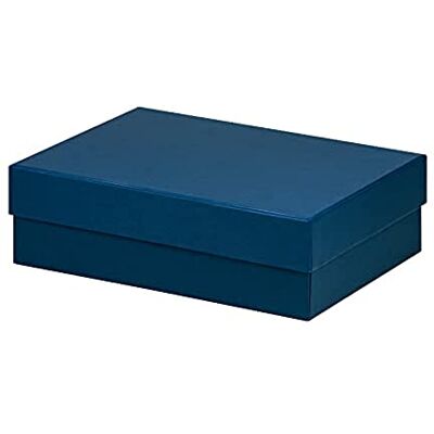 Rössler Papier 13401453903 Boxline rechthoekig karton 196 x 264 x 80 mm, marineblauw, 1 stuk Rössler Papier 13401453903 Boxline rechthoekig karton 196 x 264 x 80 mm, marineblauw, 1 stuk