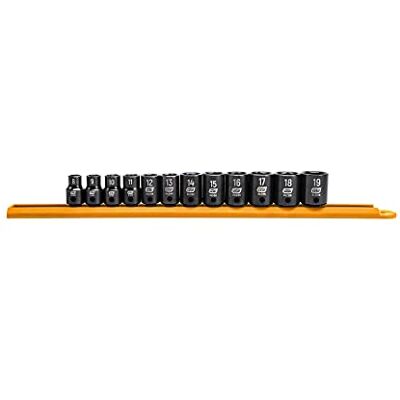 GEARWRENCH Set van 12 standaard slagmoerdoppen 3/8 inch 6 pt, metrisch 84911N GEARWRENCH Set van 12 standaard slagmoerdoppen 3/8 inch 6 pt, metrisch 84911N
