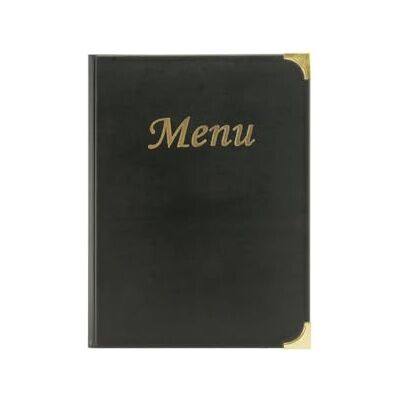 SECURIT Basic menukaart met 4 vaste inzetstukken (8 A4-pagina's) zwart SECURIT Basic menukaart met 4 vaste inzetstukken (8 A4-pagina's) zwart